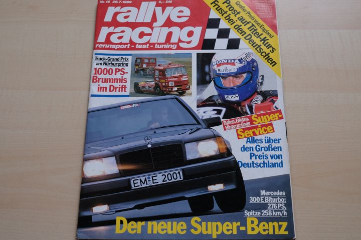 Deckblatt Rallye Racing (16/1989)
